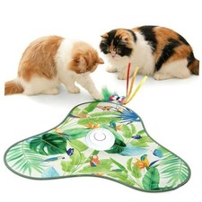 Interactive Cat Toys for Indoor Cats,Hide and Seek Cat Toys with Moving Green
