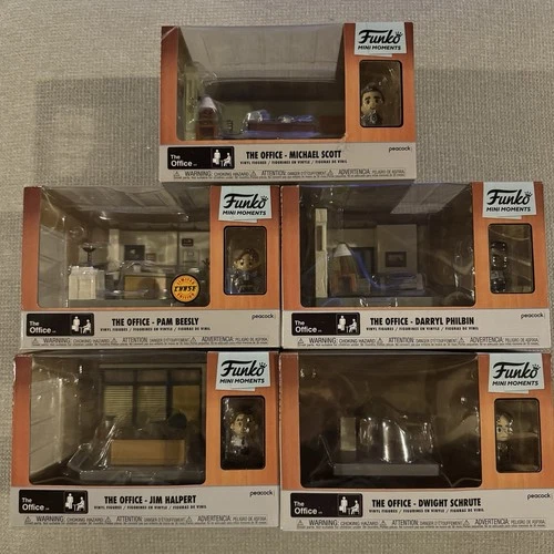 Funko Mini Moments The Office Complete Set Of 5 Michael Dwight Jim Pam Darryl