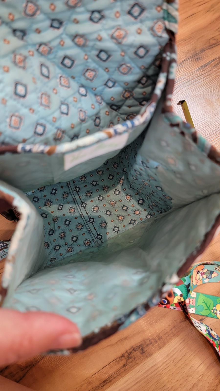 Vera Bradley Java Blue Brown Pattern 2 Piece Set … - image 12