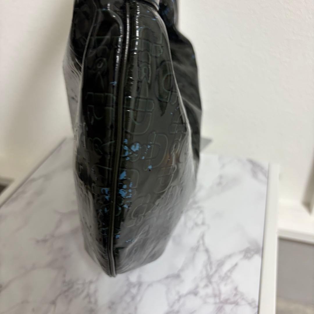 GUCCI Horsebit Shoulder Hand Bag Ziplock Leather Black Gold Hardware From Japan thumbnail 21