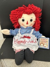 Raggedy Ann Doll Handmade By Aurora 40 cms with Tag Haunted Annabelle Doll