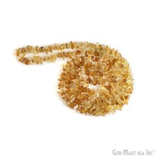 Citrine Gemstone Chip Beads, 100 Natural Gem Strand, Polished, 3-7mm, 34 Inch