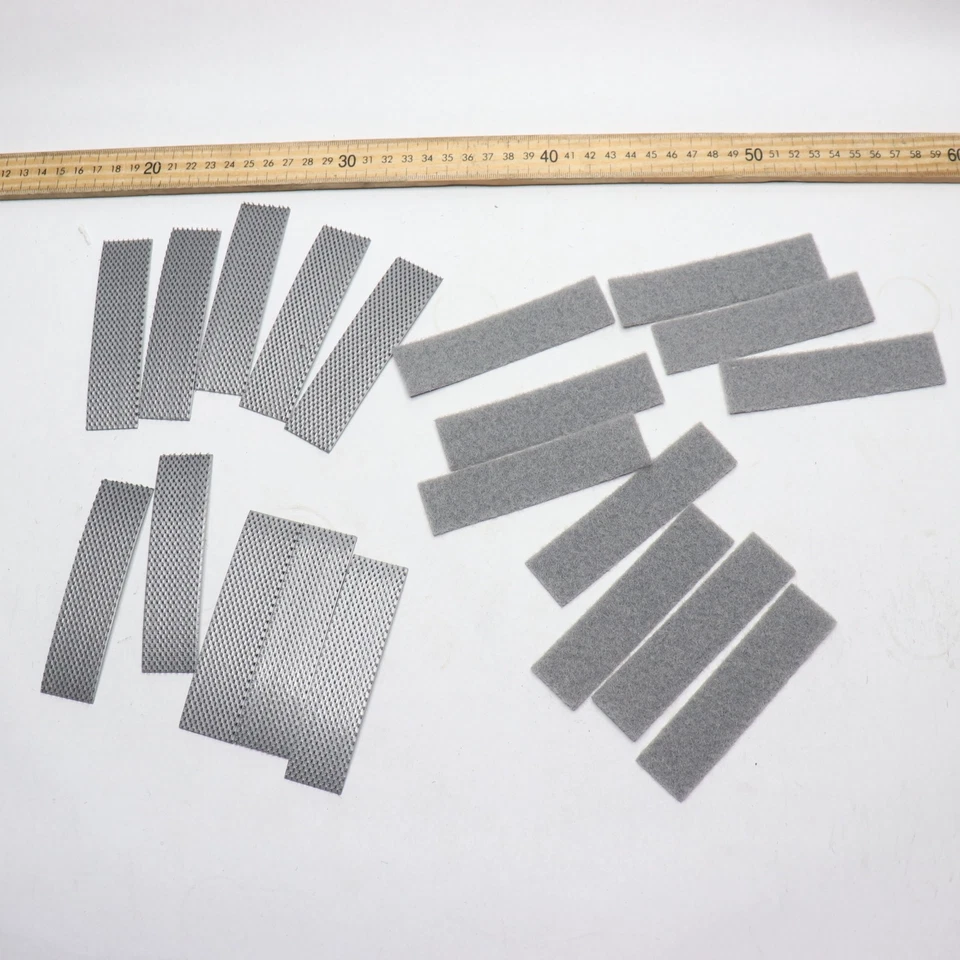 (10-Pk) Extreme Hook and Loop Tape Industrial Strength Adhesive Titanium 4" x 1" - Image 4 of 4