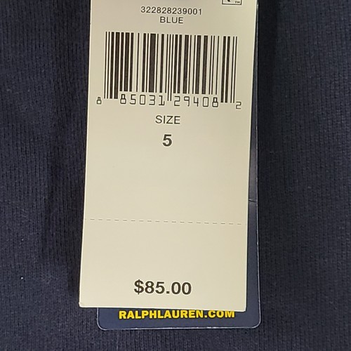 Polo Ralph Lauren Kids Multi Pony Fleece Hoodie Pullover Navy Blue Sz 5 - Picture 3 of 7