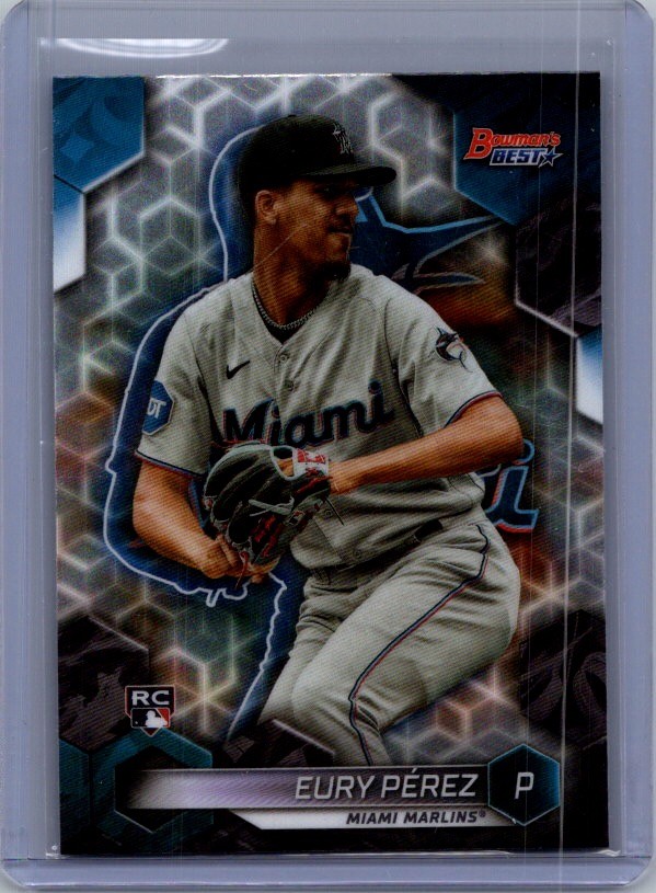 2023 Bowman's Best #34 Eury Pérez Wave Refractors