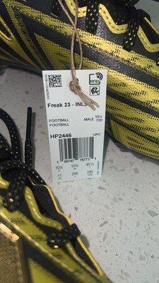 Mens Adidas Freak 23 Inline Football Cleats Black Gold  display picture 1