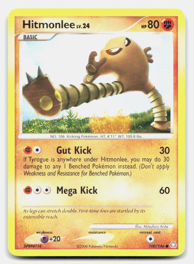 Hitmonlee 100/146 Common Legends Awakened Pokemon LP