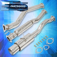 For 01-05 Honda Civic Ex 1.7l 2.5 To 3 Ss Cat Back Exhaust 4.5 Tip Godsnow