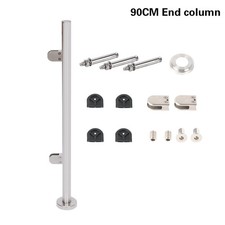 90/110cm High Glass Balustrade Railing Glazing Stainless Steel Posts Handrail