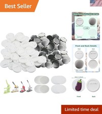 DIY Button Making Supplies - 200 Sets of 58mm Components for Creative Projects