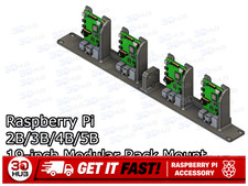 Raspberry Pi 2B 3B 4B 5B 19-Inch Rack Mount Server Bracket Modular Holder