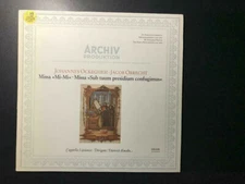 Ockeghem: Missa Mi-Mi, Missa Sub Tuum Presidium Confugimus / Archiv LP (NM/EX)