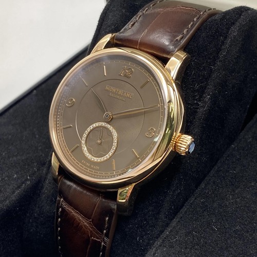 Montre pour femme Montblanc Star Legacy 36 mm or rose 18 carats cadran marron MB118519 - Photo 5 sur 10