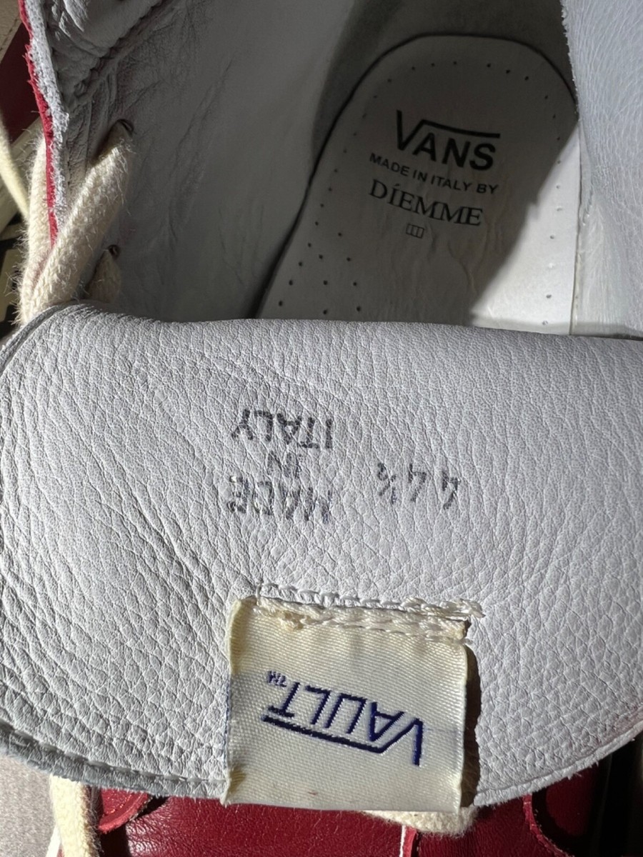 Size 11 - VANS Vault Hi LX x Diemme Montebelluna Red | eBay