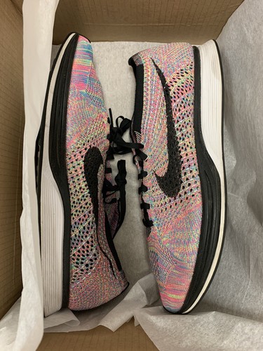 nike flyknit racer mens pink