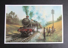 DON BRECKON  VINTAGE  9.7" x 6.5"  G.W.R. RAILWAYANA PRINT  SUNDAY WORKING  1975