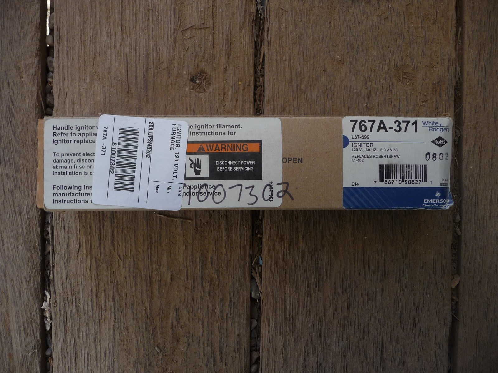 White Rodgers 767A371 Trane Hot Surface Ignitor eBay