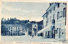 C005036 BARBARANO  VICENTINO VEDUTA DEL CASTELLO DA VIA  CENTRO  ANIMATA VG 1936