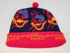 Walt Disney Donald Duck Toque Vintage Winter Knit Hat Pom-Pom World Kids Youth