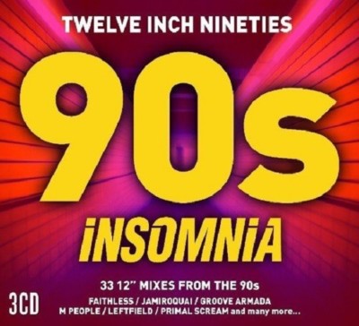 INSOMNIA 12''  90'S/Faithless, Jamiroquai,Space, Sunscreem DIGIPAKPACK 3 CD NEU 