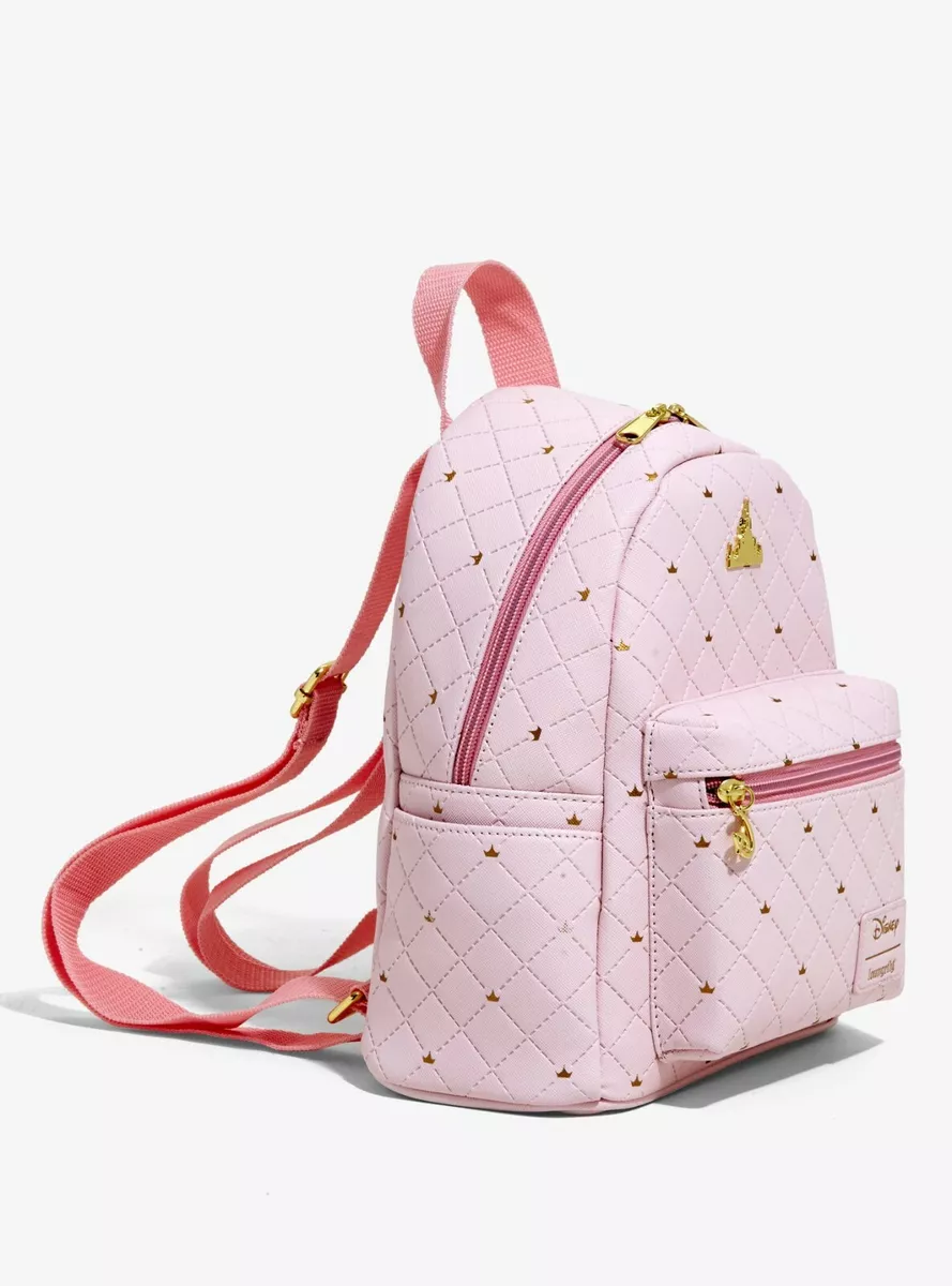 Loungefly Disney Sleeping Beauty Castle Backpack Pink Black