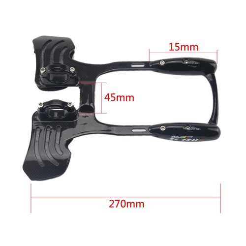 Triathlon Bar Bicycle Extender 31.8mm Adjustable Carbon Aero TT Rest Handlebars - Picture 2 of 11
