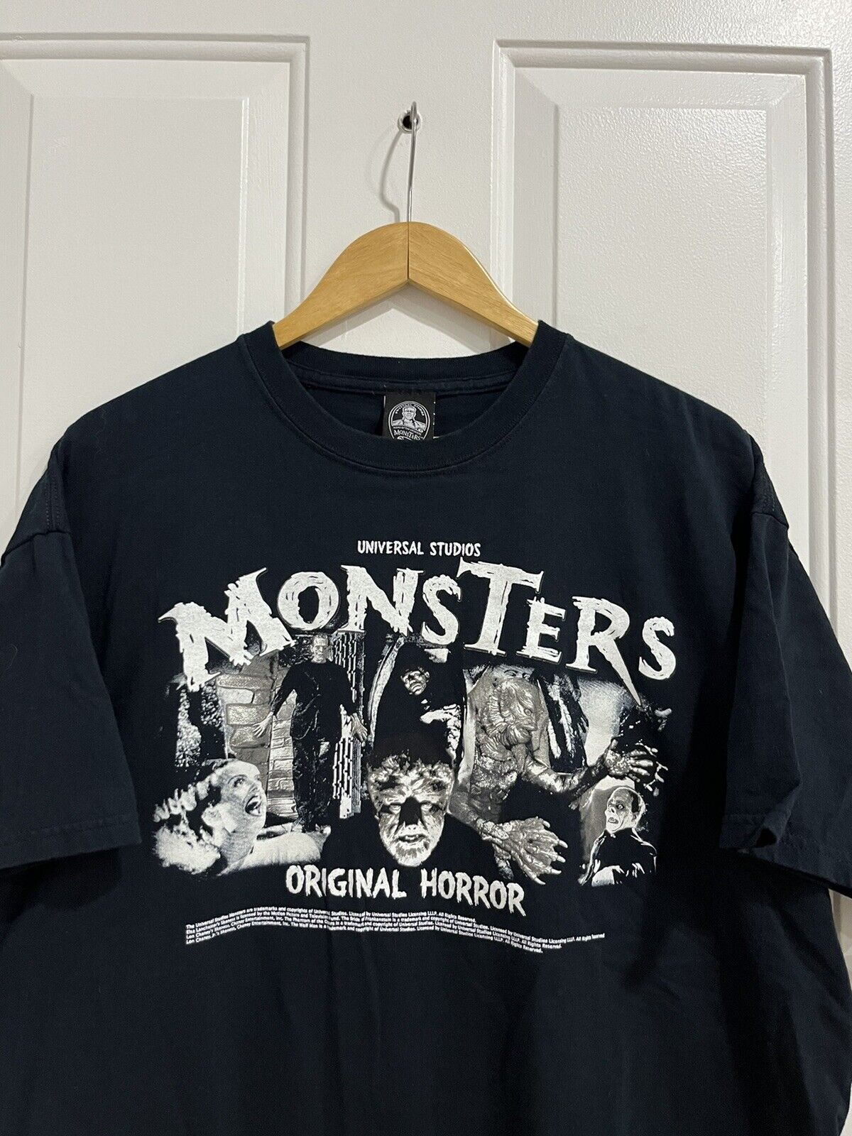 Vintage 2000’s Universal Studios Monsters Original Horror Tee Shirt Size XL Mens