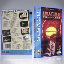 Sega CD Custom Case - NO GAME - Dracula Unleashed