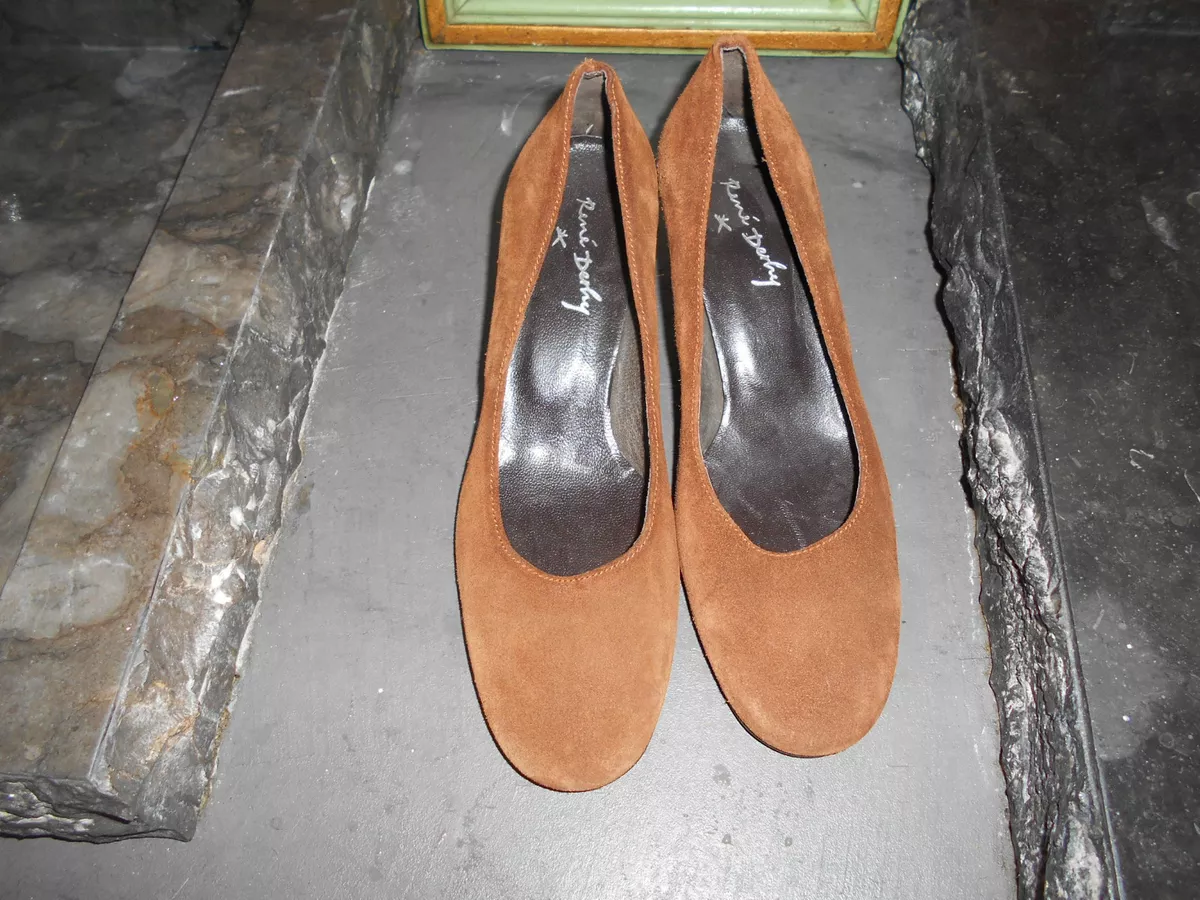 ESCARPINS RENE DERHY MARRON DAIM T 38 TTBE 9 FP com AV MONDIAL