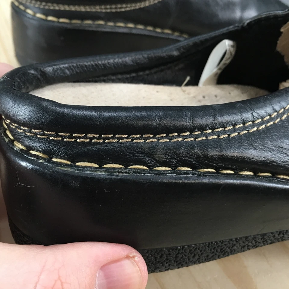 Туфли чероки женские 9 Mule сабо черный кожаный повседневный закрытый носок комфорт на танкетке - Изображение 4 из 4