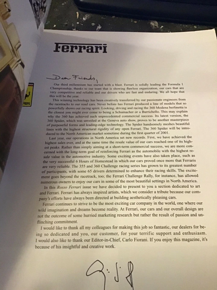 Rosso Ferrari Spring/Summer 2000 Issue No. 16 Foto 2 de 4
