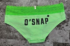 NWOT VICTORIA'S SECRET PINK M ST. PATRICK'S DAY SHAMROCK RARE HIPSTER PANTIES