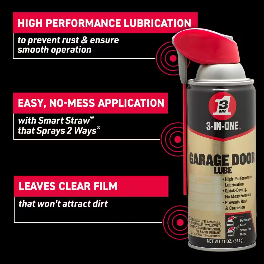 11 Oz. Garage Door Lube with Smart Straw Spray | eBay
