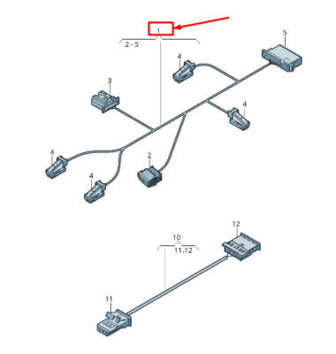 NEW AUDI RS7 SPORTBACK 4G ROOF WIRING HARNESS 4G0971100J NO DUTY TO  