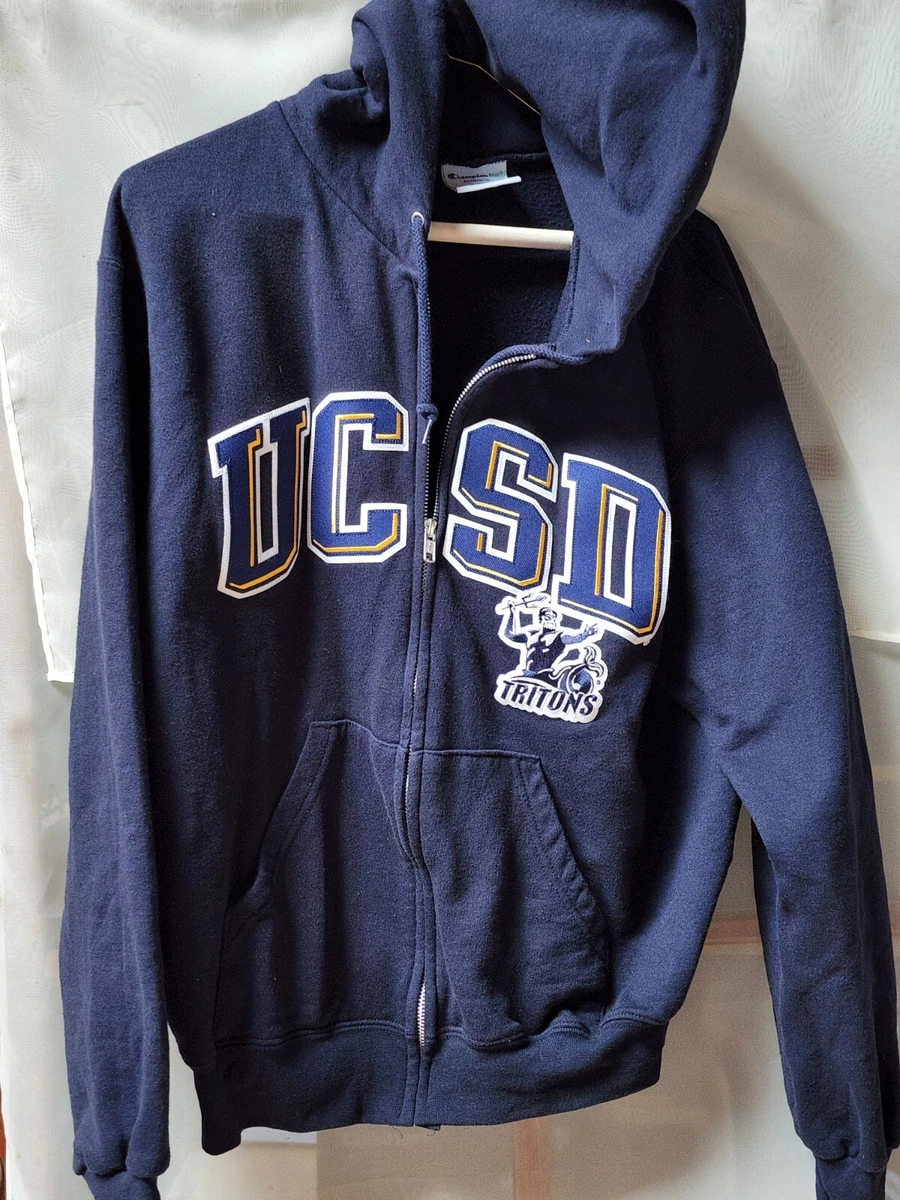 University of California San Diego CHAMPION hoodie sweatshirt Small Tritons Logo