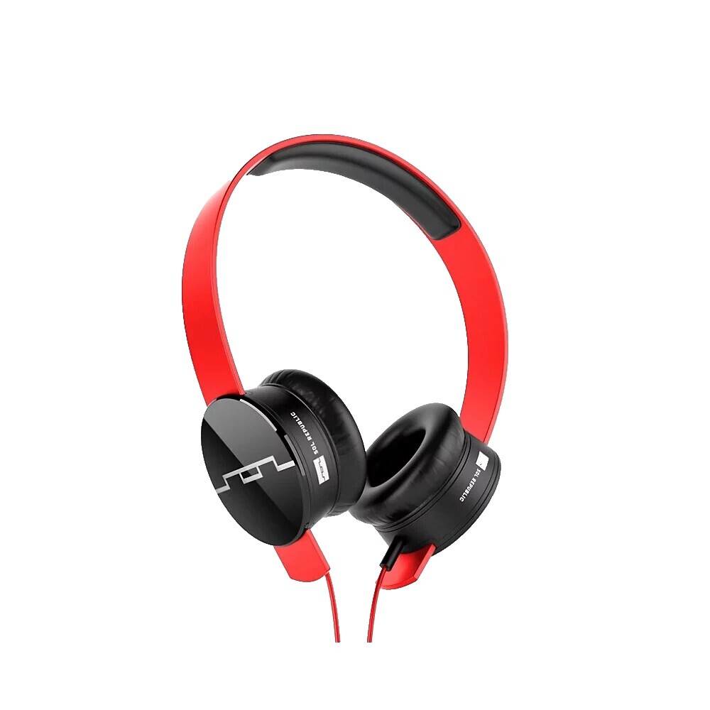 SOL REPUBLIC ヘッドホン オレンジ/イエロー Amazon.com: SOL REPUBLIC Tracks HD On-Ear Headphones (Black