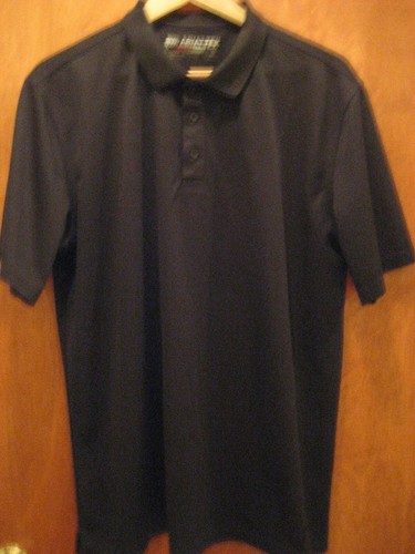 Large Heat Series Black Polo Shirt 