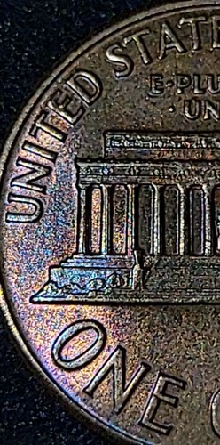 1960 D Large Date Over Small Date Lincoln Memorial Penny - Picture 7 of 9