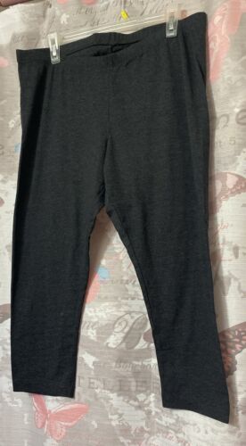 Pantaloni dritti VECCHI NAVY da donna grigi taglia XL Capri elasticizzati - Foto 1 di 8