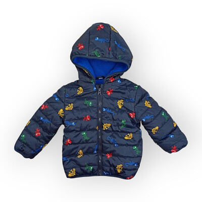 Zeeman Jungen Jacke Gr.80 blau Dinos Übergangsjacke KiTa Outdoor warm