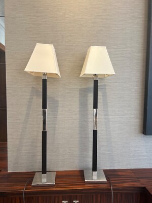 2 x Moderne Paris Paar Designer Französische Tischlampen