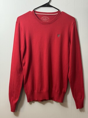 Mens American Eagle Prep Fit Red Sweater, Size XS. Class Act, Sharp Look