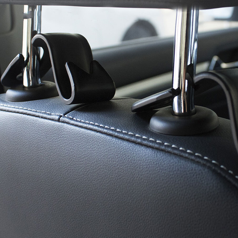 AICEL Car Seat Headrest Hook, 4PCS Soot Sprite Plush Vehicle Backseat