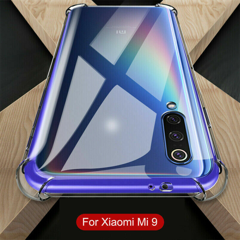 For Xiaomi Mi 9/Mi 9 SE Luxury Cushion Shockproof Soft TPU Clear Case Cover