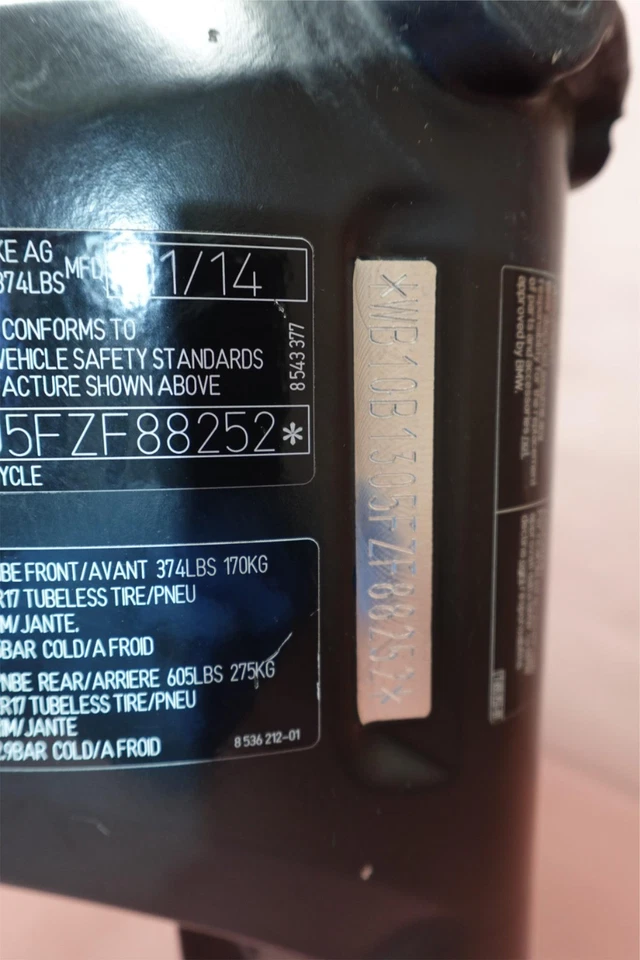 BMW F800 F800GT 2013-2016 cuadro principal chasis Foto 3 de 4