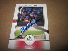 BOB WICKMAN SIGNED AUTOGRAPHED 2000 UPPER DECK SP AUTHENTIC CARD # 170