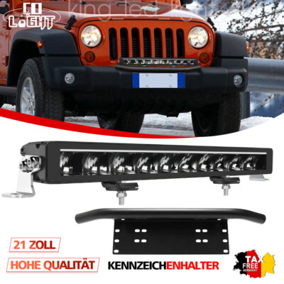 23 Zoll LED Lightbar Scheinwerfer Offroad Auto Light bar + Kennzeichenhalter 12V