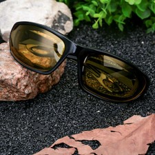 Yellow Mens Riding Biker Motorcycle Night Driving Lens Glasses Sunglasses Sport