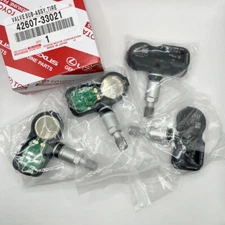 4PCS Genuine OEM Tire Pressure Sensor TPMS 42607-33021 PMV-107J For Toyota Lexus