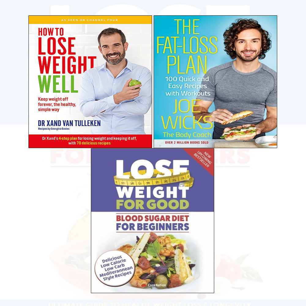Lose Weight Well, Fat-Loss Plan,Blood Sugar Diet 3 Books Collection Set low carb